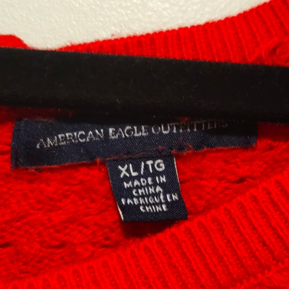 Bright red American Eagle Sweater XL - Picture 3 of 3